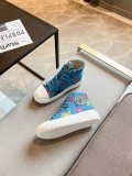 Versace Fashion Unisex Colorblock Hand-Painted Casual Shoes Catwalk Style Sneakers
