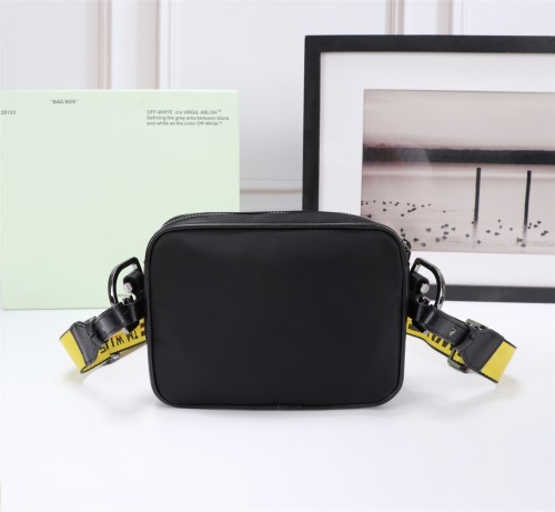 Off-White Striped One Shoulder Canvas Bag Crossbody Bag Sizes:18×15×6cm