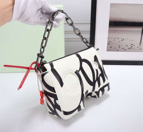 Off White Fashion Classic New Graffiti Cheese Handbag
