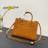 Burberry Fashion New Simple Letter Logo Brown Handbag Sizes:27×11×20cm
