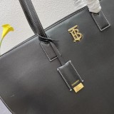 Burberry Fashion New Classic Handheld Shopping Black Toth Bag Sizes:34x14x28cm