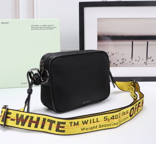 Off-White Striped One Shoulder Canvas Bag Crossbody Bag Sizes:18×15×6cm
