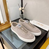 Dior Unisex Casual Sports Shoes Classic Cowhide Suede Panel Sneakers Shoes