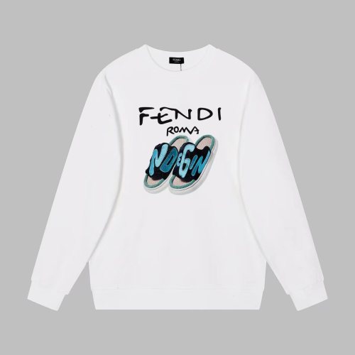 Fendi Fashion Cotton Casual 3D Slipper Pattern Round Neck Pullover Sweatshirt