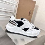 Burberry Classic Plaid Design Casual Shoes Men Burberry Stereo Letter Microlabel Sneakers