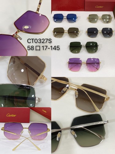 Cartier New Unisex CT0327S Fashion Sunglasses Size: 58口17-145