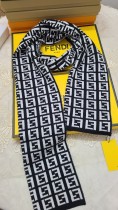 Fendi New Fashion Unisex FF Printed Cashmere Scarf