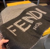 Fendi FF Printed Cashmere Tassel Scarf Sizes:30cm*180cm
