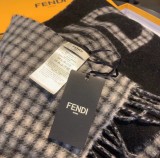 Fendi FF Printed Cashmere Tassel Scarf Sizes:30cm*180cm