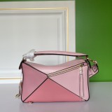 Loewe New Classic MINI PUZZLE Handbag Crossbody Pink Bag