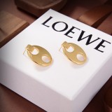 Loewe Classic Fashion New Gold Logo 18k Earrings