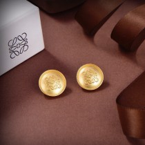 Loewe Classic Fashion New Gold Round Earrings
