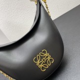 Loewe New Handbag H02072 Embroidered Underarm Black Bag Size: 34*27*9cm