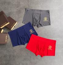 Louis Vuitton New Men's Cotton Comfortable Breathable Underwear 3 Pieces/Box