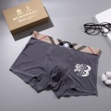 Burberry Classic New Breathable Grid Print Men's Cotton Underwear