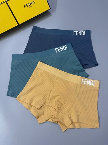 Fendi Classic Logo Men's Breathable Cotton Underwear