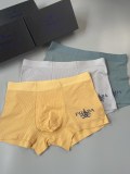 Prada Classic Fashion New Breathable Men's Cotton Underwear 3 Pieces/Box