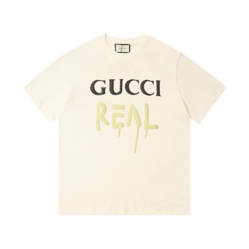 Gucci Unisex Classic Graffiti Signature Draku Short Sleeve Fashion Cotton T-Shirt