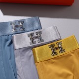 Hermes Classic Fashion Logo Men's Breathable Ice Underwear