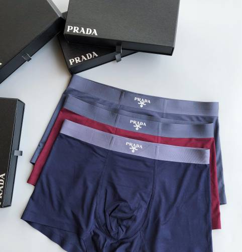 Prada Classic Fashion New Breathable Cotton Underwear
