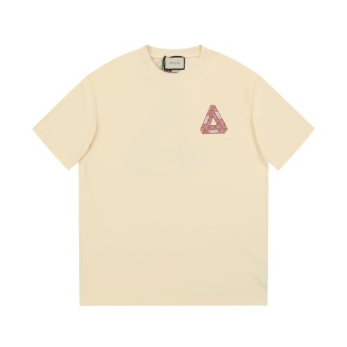 Gucci x Palace Unisex Classic Logo Print Short Sleeve Fashion Cotton T-Shirt