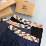 Burberry Classic Fashion New Breathable Grid Print Underwear
