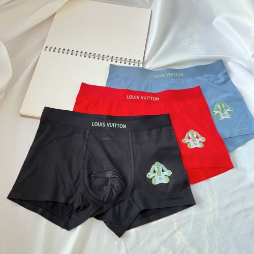 Louis Vuitton Fashion New Breathable Rabbit Logo Underwear 3 Pieces/Box