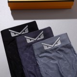 Fendi Classic Fashion New Breathable Men's Little Monster Print Underwear