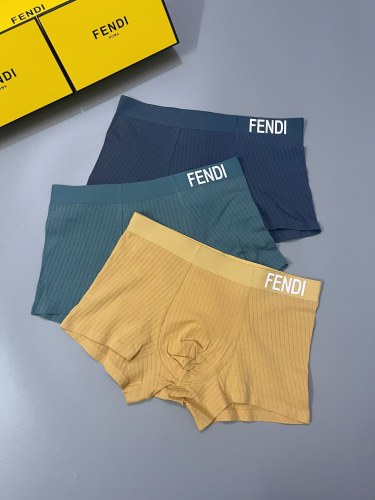 Fendi Classic Logo Men's Breathable Cotton Underwear