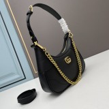 Gucci New Fashion Moon Handbag Style Black Bag Sizes:28×22×8cm