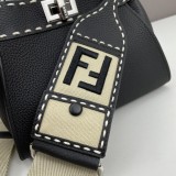 Fendi New Fashion 6637 Peekaboo Handbag Leather Black Bag Size: 23×18×11CM