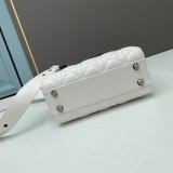 Dior Classical New Handbag Leahter Women White Bag Sizes:20x17x9CM