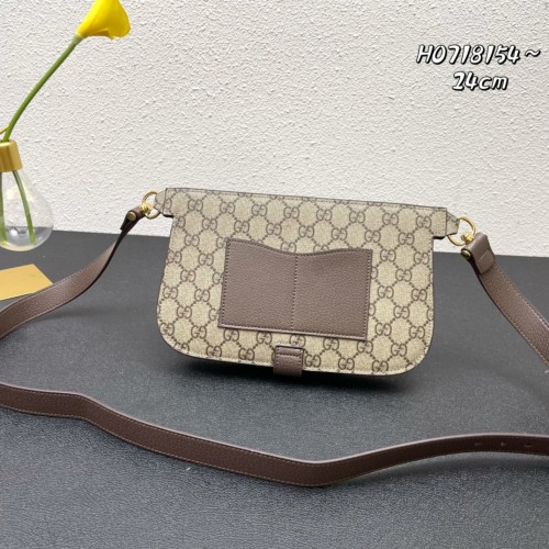 Gucci New Fashion Blondie Breast Bag Mini Crossbody Grid Bag Size: 24x4x5cm