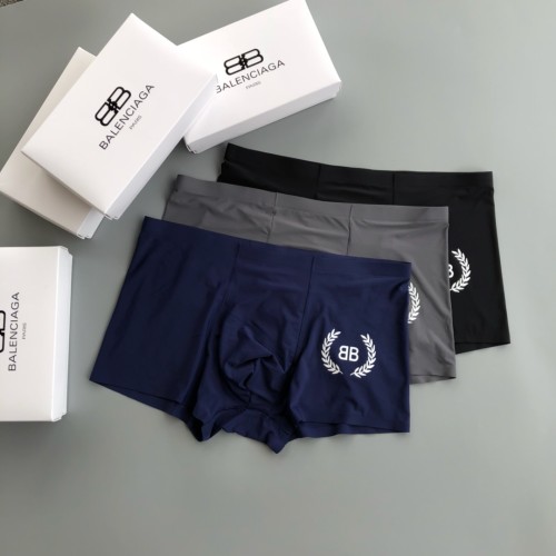 Balenciaga Classic Fashion New No Trace Logo Men's Breathable Underwear