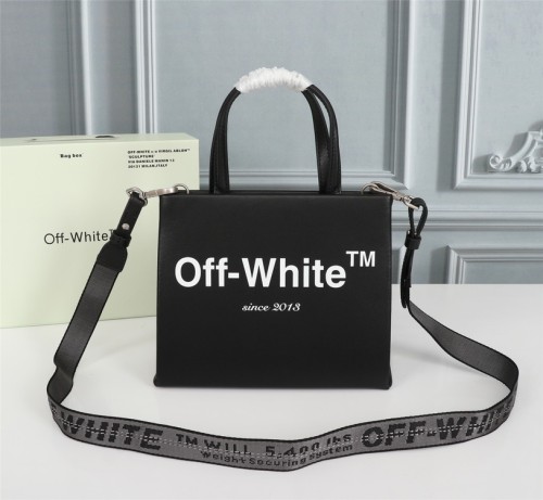 Off-White New Fashion Black Letters Handbag Shoulder Crossbody Bag Sizes:22x18x8cm