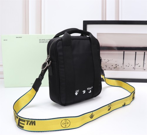 Off-White New Letters Logo Hangbag Black Crossbody Bag Sizes:21x24x6cm