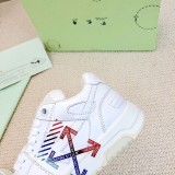 Off-White “Out of office” Classic Leather Casual Shoes Unisex 3D Printing Sneakers