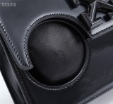 Off-White New Fashion Hollow Out Hangbag Crossbody Black Bag Sizes:22x15x7.5cm