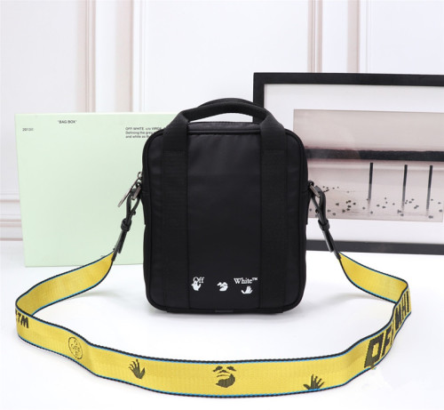 Off-White New Letters Logo Hangbag Black Crossbody Bag Sizes:21x24x6cm