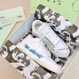 Off-White “Out of office” Classic Leather Casual Shoes Unisex 3D Printing Sneakers
