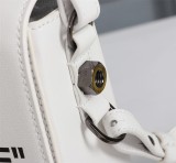 Off-White New Fashion Letter Clip Hangbag Shoulder Crossbody White Bag Sizes:18x16x9cm