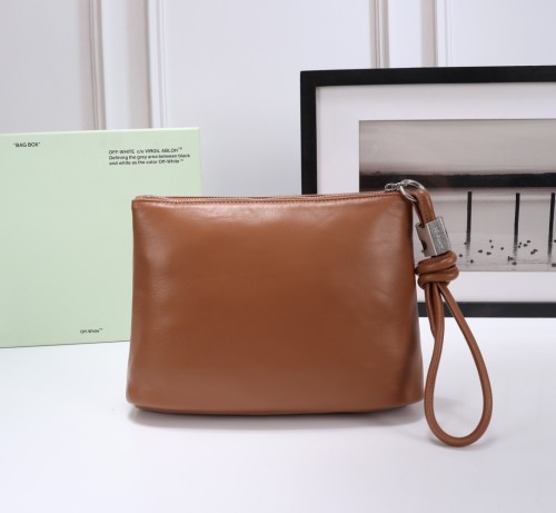 Off-White Classic Fashion New 8879 Brown Handbag Sizes:17x14x7cm