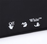 Off-White New Fashion Logo Breast Bag Black Phone Bag Sizes:25x14x5cm