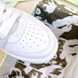 Off-White “Out of office” Classic Leather Casual Shoes Unisex 3D Printing Sneakers