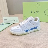 Off-White “Out of office” Classic Leather Casual Shoes Unisex 3D Printing Sneakers