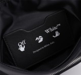 Off-White New Fashion Letters Logo Breast Bag Black Crossbody Bag Sizes:24x26x8cm