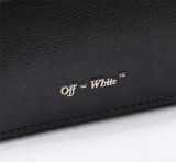 Off-White New Stripes Print Fashion Breast Bag Black Wallet Bag Sizes:23x16x10cm