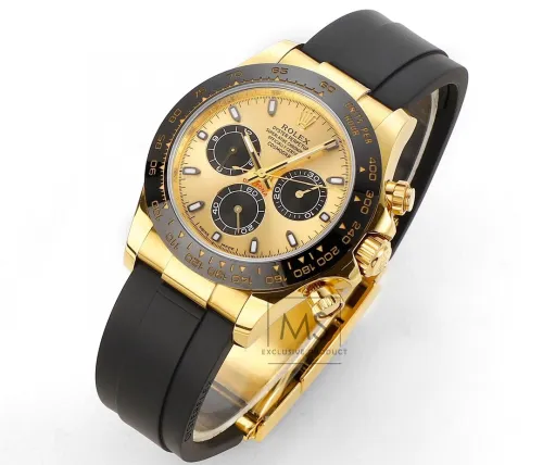 ROLEX Men's Luxury MS Trithong Diamonds Masterpiece Rear Customized Version Gold Watch