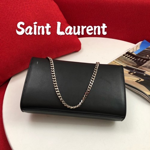Yves Saint Laurent New Fashion Silver Metal Clasp s08856 Crossbody Bag Sizes:24x15x5CM