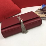 Yves Saint Laurent New Fashion Silver Metal Clasp s08856 Crossbody Red Bag Sizes:24x15x5CM